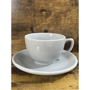 Fiestaware Gray Cup & Saucer Fiesta Ware HLC Genuine Fiesta